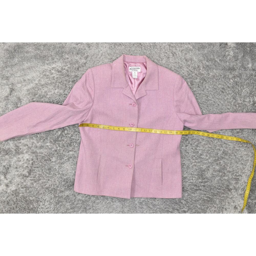 Pendleton Purple 100% Virgin Wool Button Blazer W… - image 7